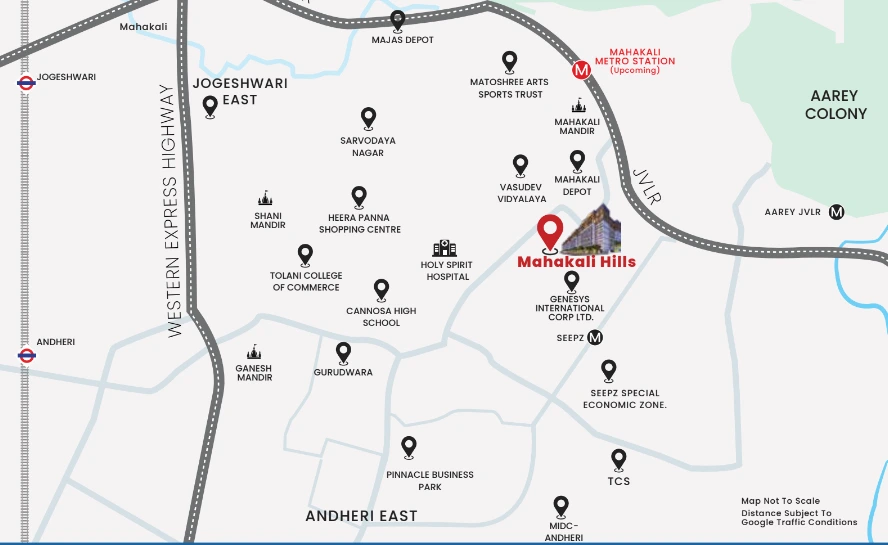 Mahakali Hills Connectivity Map
